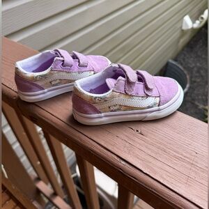 Vans Kids Lavender Sneakers with Rainbow Accents